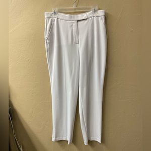 Investments Petites Trouser in White. Size 12 Petite Regular